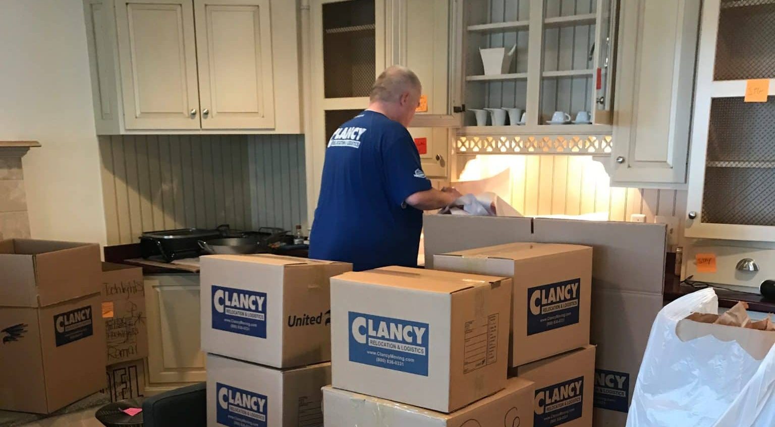 clancy movers packing items