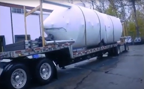 Rigging Machinery Moving and Transport of Brewery Tanks