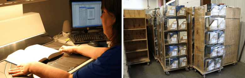 Library book storage